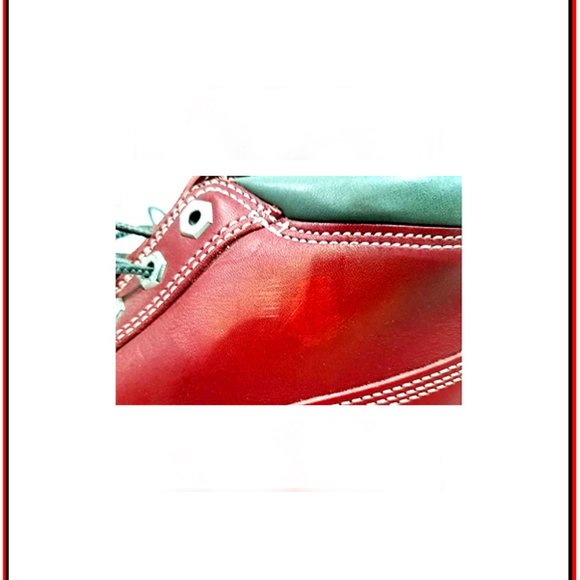 Rare & Unique Women's Deep Red Timberland Top Grade Genuine Leather Boots - Picture 5 of 6